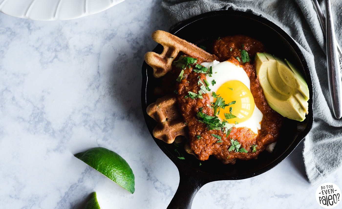 Paleo Waffle Huevos Rancheros Recipe | DoYouEvenPaleo.net
