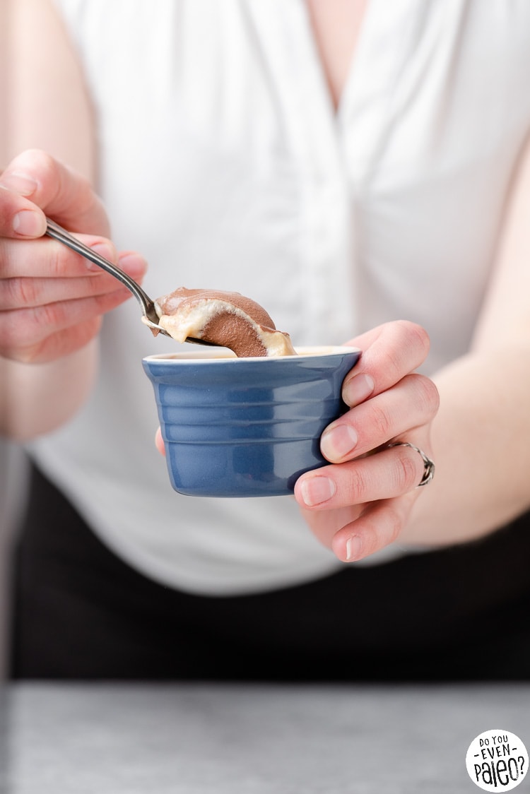 Dairy free mocha custard