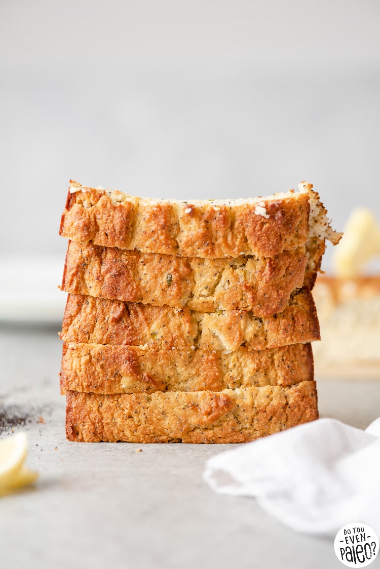 Gluten free lemon poppyseed zucchini bread recipe