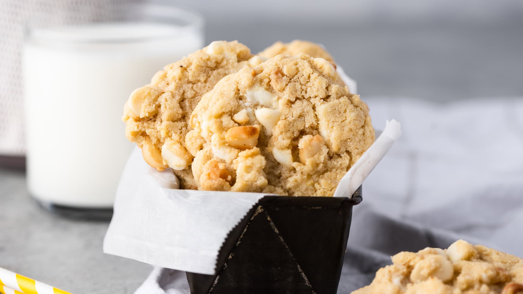Gluten Free White Chocolate Macadamia Nut Cookies - Chelsea Joy Eats